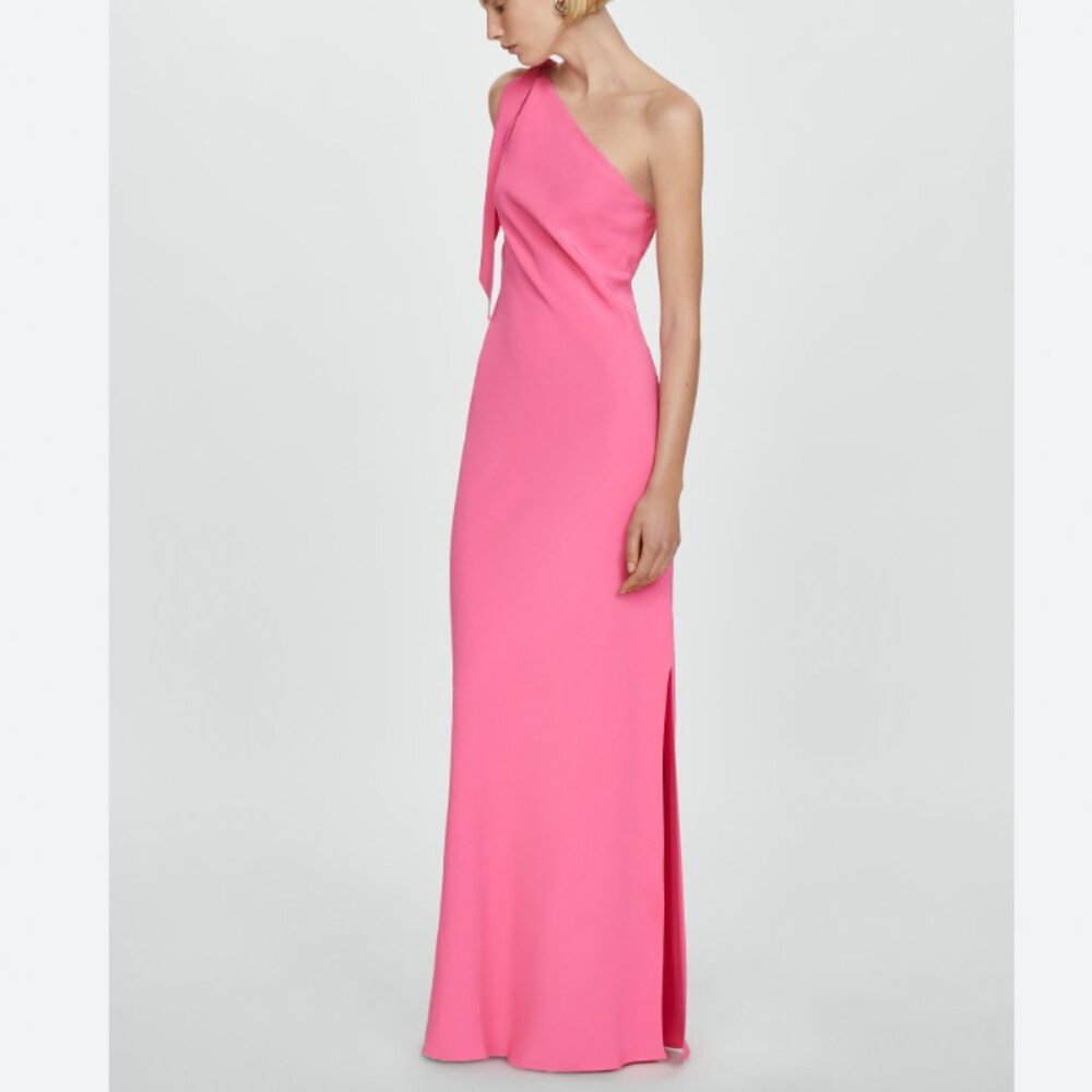 *New with tags* Mango Size S One Shoulder Pink Gown